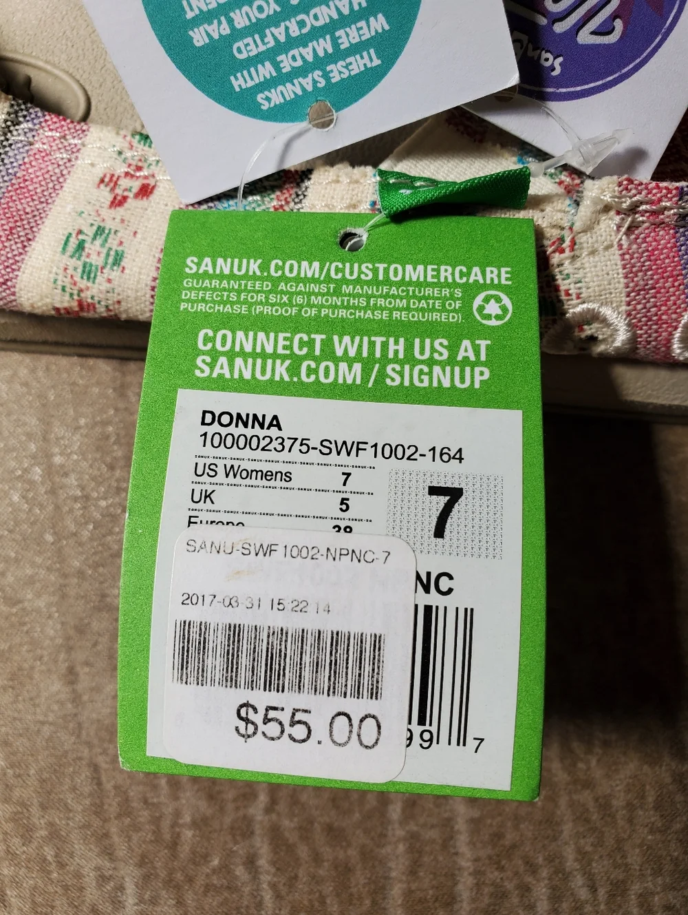Sanuk new donna